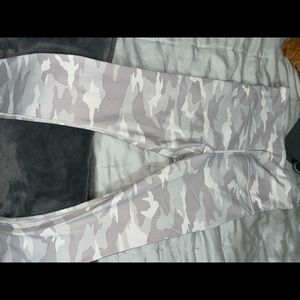 Athleta white camo leggings